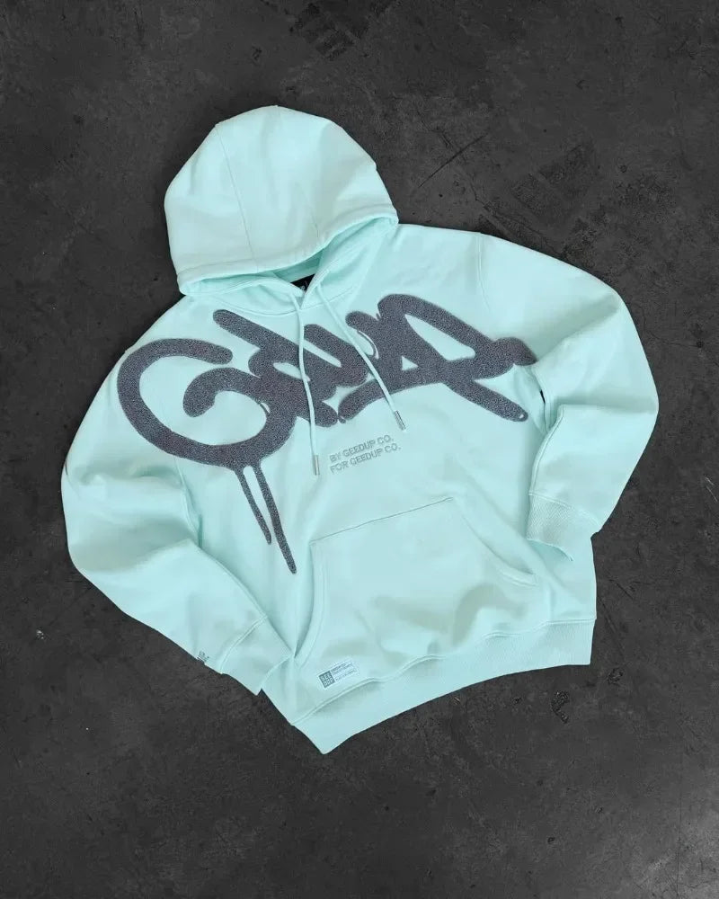 Y2K street style Fashion Letter Printing Cotton Hoodies Harajuku Hip Hop Punk Men Oversized Hoodies Sweatshirts Casual Jacket