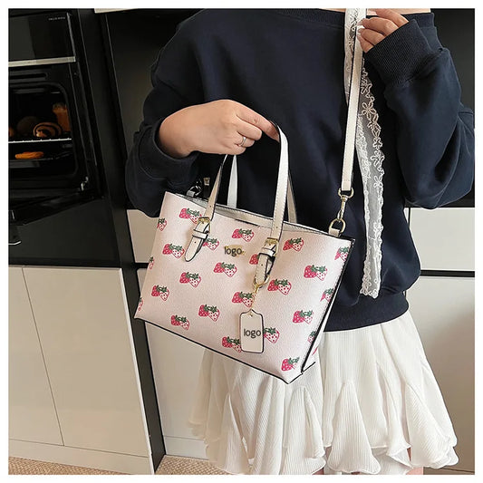 2025 Popular Classic Retro Tote Bag with Print, Shoulder Bag, Crossbody Bag, and Handheld Bag