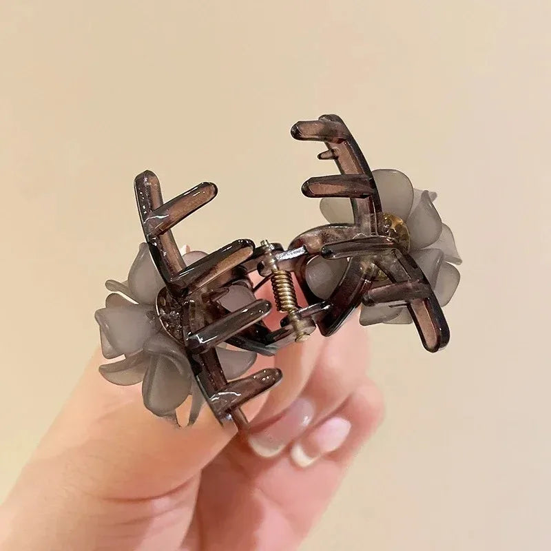 Korean 1/2pcs Sweet Black Red Bow Small Hair Claw Clip Princess Velvet Bow Hair Clip Claw Clamp Headwear Girls Women