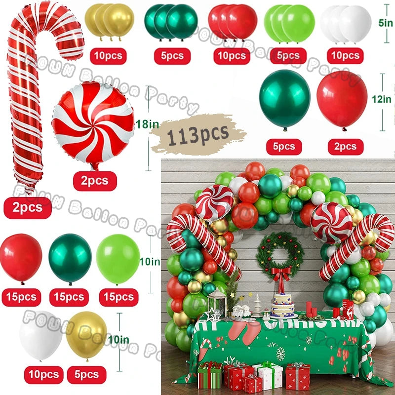 Christmas Balloon Garland Arch Kit — Holiday Party Decor