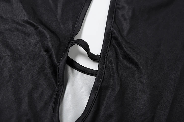 Weird Puss Orchid Print Women Halter Dress Sexy Y2K Sleeveless Backless Bandage Behind Splits Elegant Midnight Clubwear Vestidos