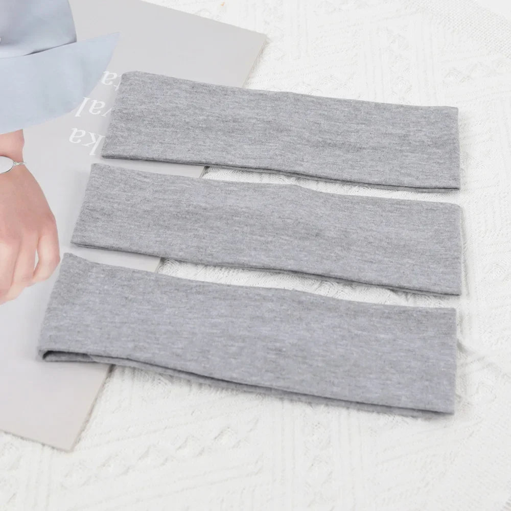 3pcs Elastic Solid Color Hair Bands for Women and Men Hairband Running Fitness Sports Yoga Headbands Girls Head Band Accessories