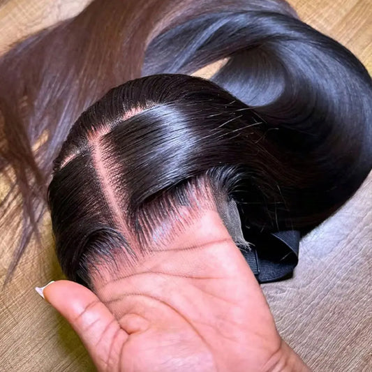 Bone-Straight Lace Front Human Hair Wig