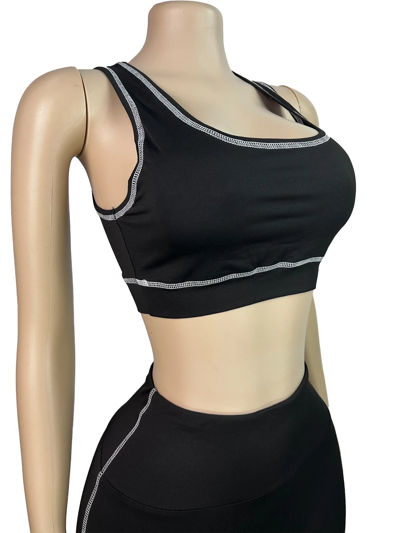 Weird Puss Casual 3 Piece Set Women Tracksuit Elastic Vest+Zip Jacket+Leggings Matching Street Sporty Fitness Street Shapewear
