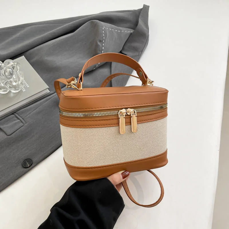 Fashion Round Bucket Bags For Women's Daily Used, Leopard Pattern Crossbody Shoulder Bag For Commuting, Casual Ladies Handbags