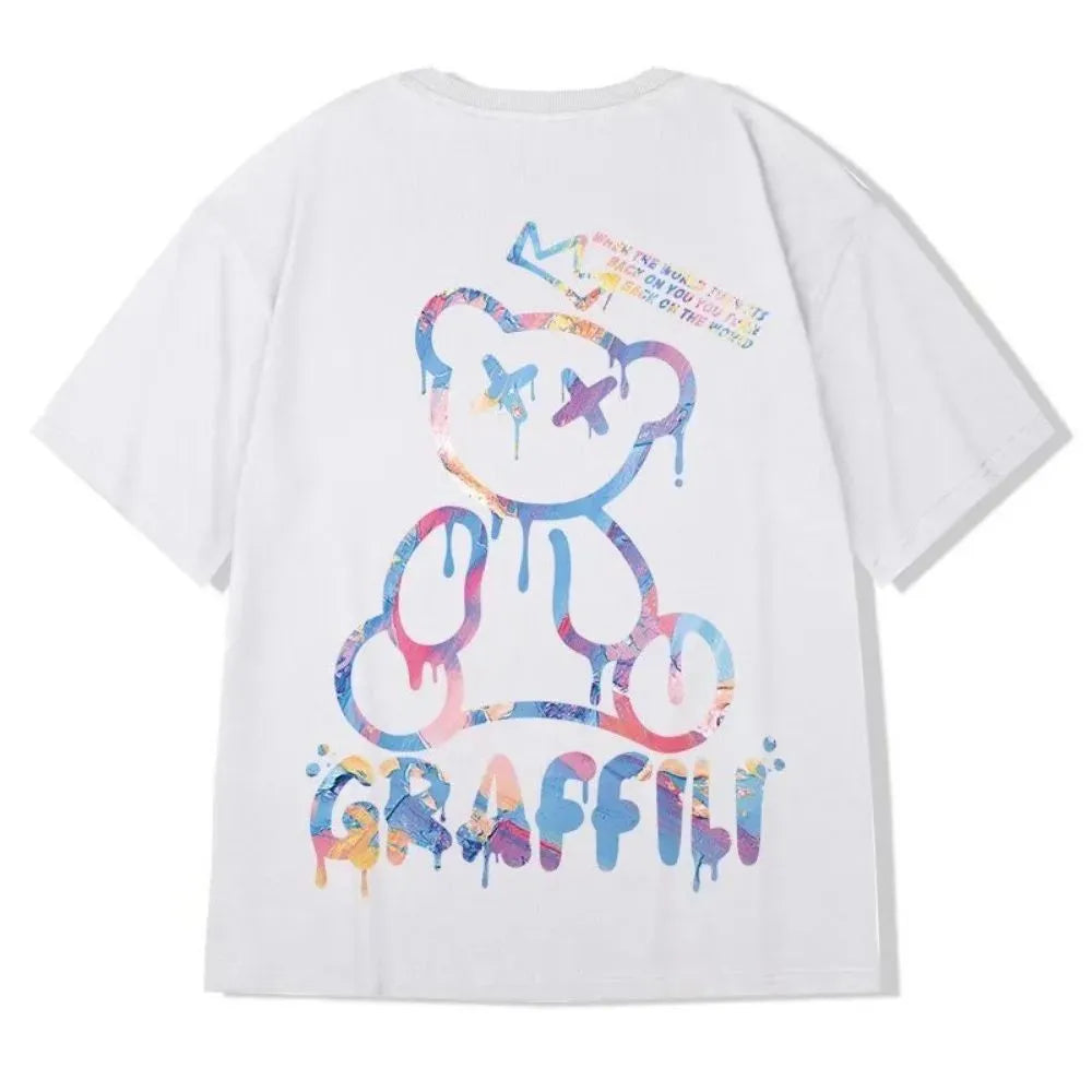 Summer plus size T-shirt new T-shirt summer loose round neck casual couple short sleeved top outdoor trendy breathable T-shirt
