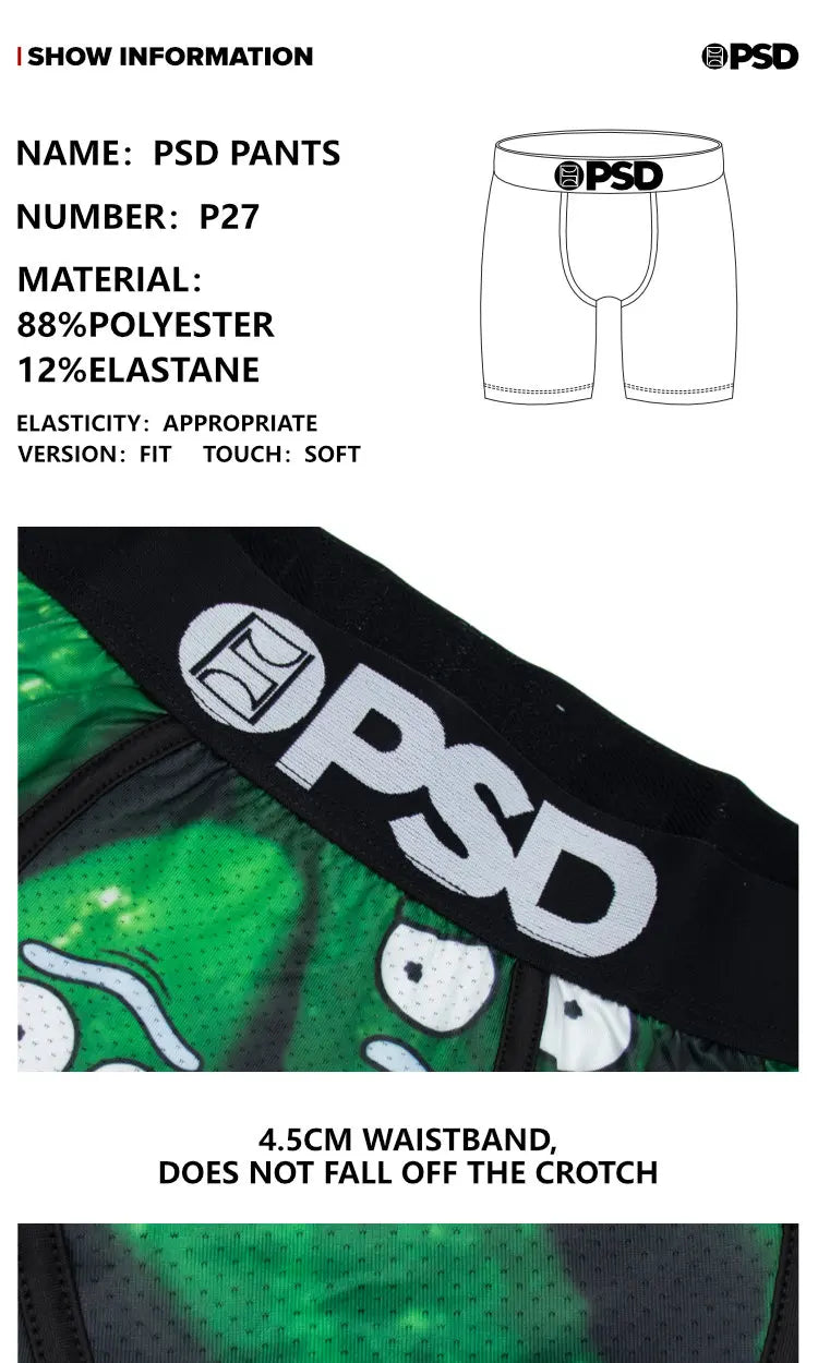 OZPSD Men Sexy Boxers Men Boxershorts Men's Printed Long Boxer Briefs Mens Underpants Plus Size Breathable Man Underwear Panties