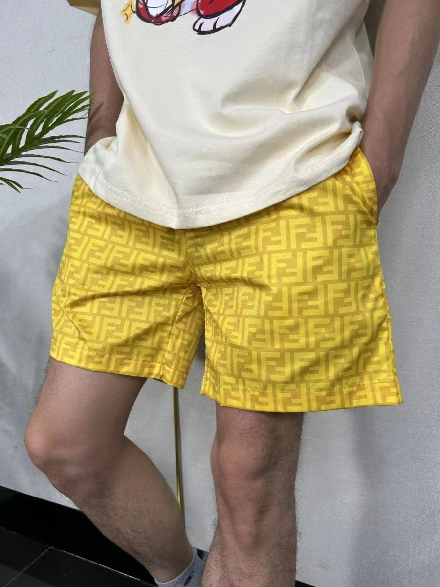 Summer New Light luxury brand men's and women's 3D printed shorts quick-drying casual sports shorts youth floral beach shorts
