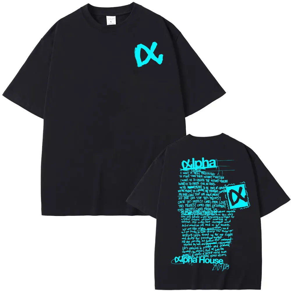 Singer Aitana Cuarto Azul Tour Graphic T Shirts Men Women Fashion Aesthetic Short Sleeve T-shirt Cotton Casual Oversized T Shirt