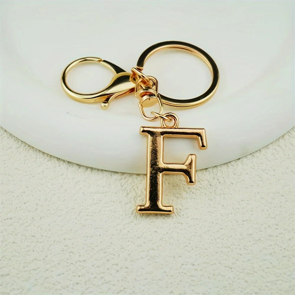 1pc English Letter Keychain Pendant Phone Pendant Key Ring Accessories Lovely Bag Charm for Girls Gift Car Pendant