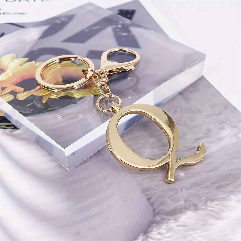 1pc English Letter Keychain Pendant Phone Pendant Key Ring Accessories Lovely Bag Charm for Girls Gift Car Pendant