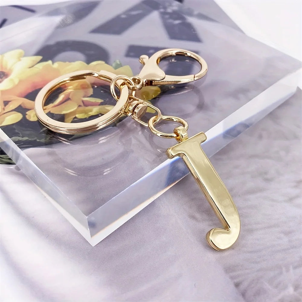 1pc English Letter Keychain Pendant Phone Pendant Key Ring Accessories Lovely Bag Charm for Girls Gift Car Pendant