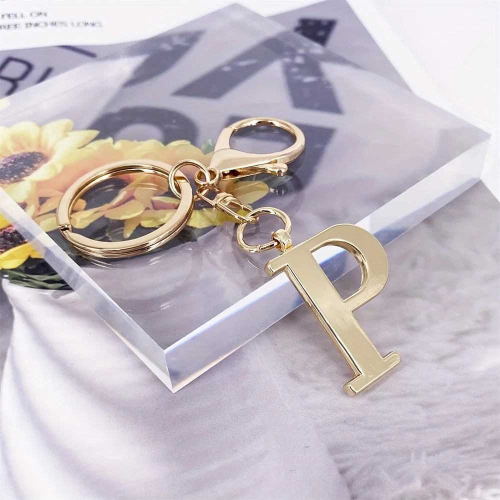 1pc English Letter Keychain Pendant Phone Pendant Key Ring Accessories Lovely Bag Charm for Girls Gift Car Pendant