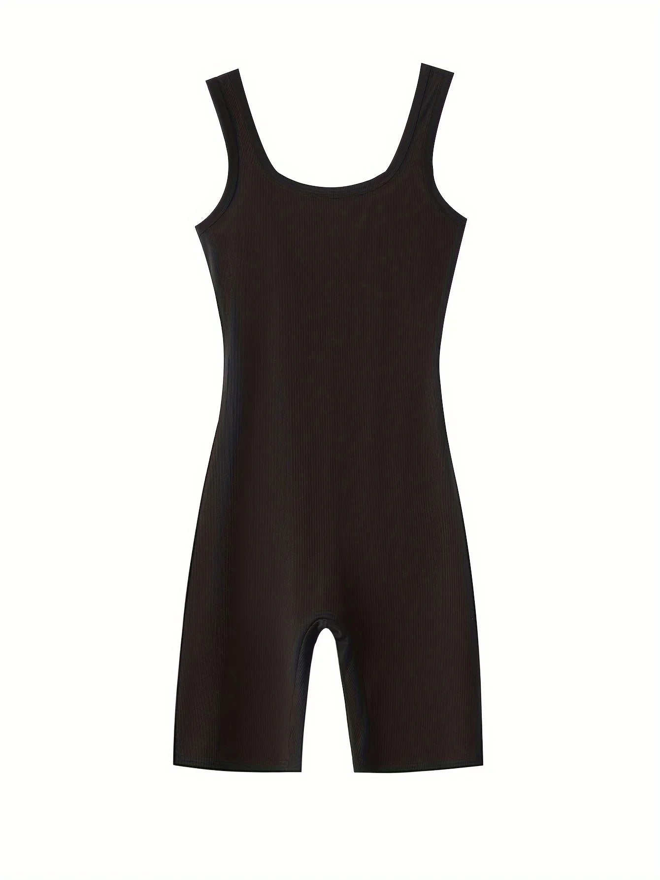 Women knitting solid sleeveless Bodycon romper playsuit ladies Skinny jumpsuit