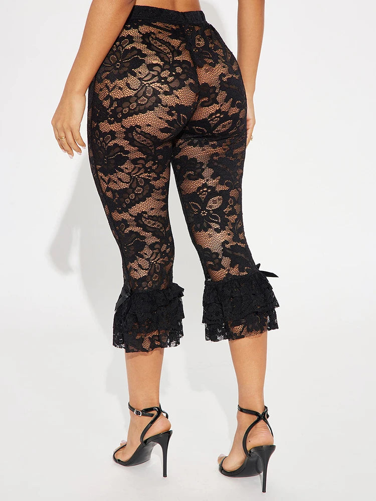 Weird Puss Jacquard Sexy Shorts Women Shirring Tierred Coquette Chic Summer Hipster Wild Basic Midnight Club Party Mid Bottom