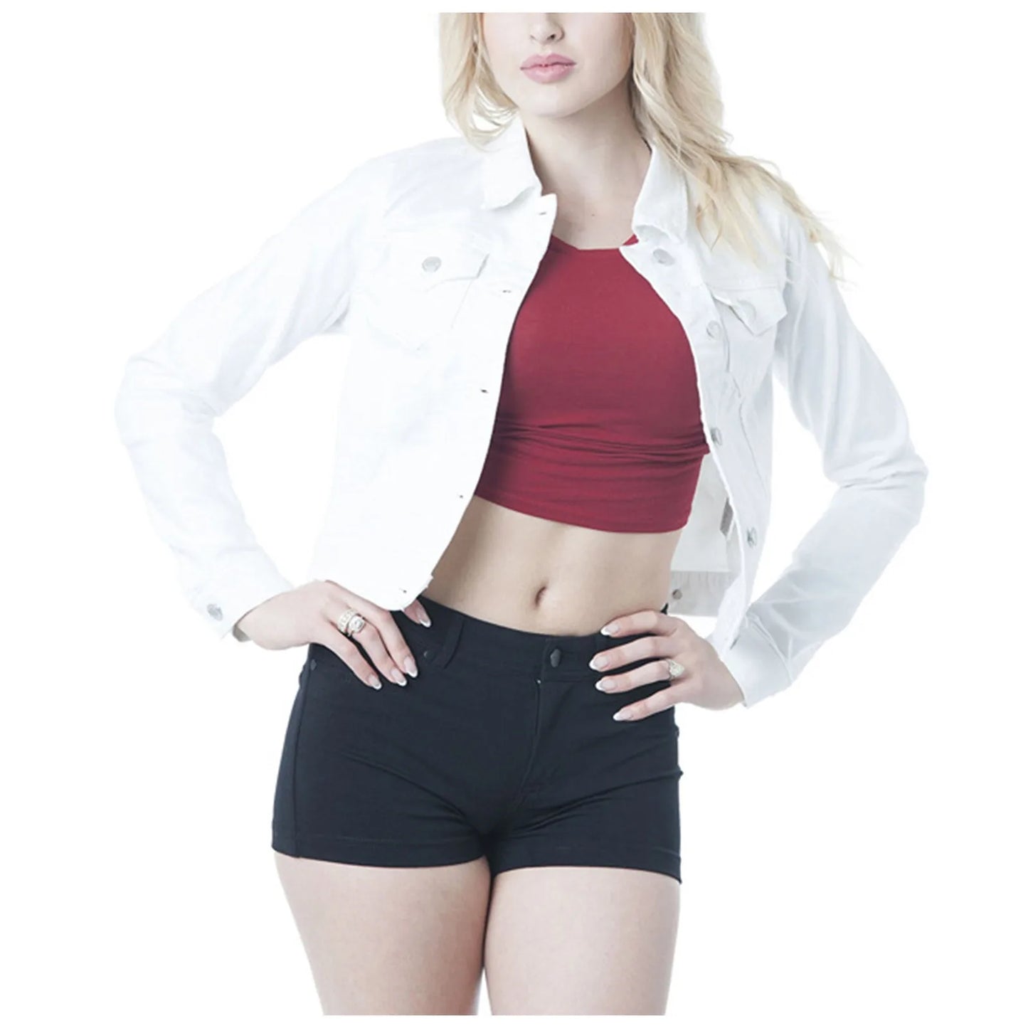 Washed Denim Coats Button Up Jean Jacket For Women Autumn Button Down Denim Jackets Lady Basic Long Sleeve Outwear куртка