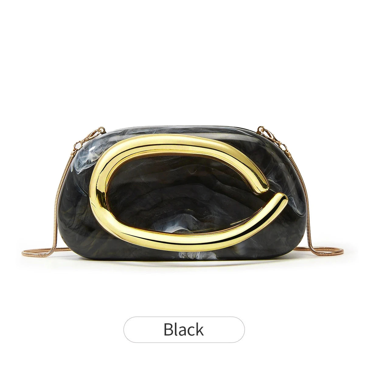 Women's Sealed Box Shaped Acrylic Clutch Fashion Dinner Wedding Party Handbag Elegant Luxury Designer Crossbody Shoulder Bag