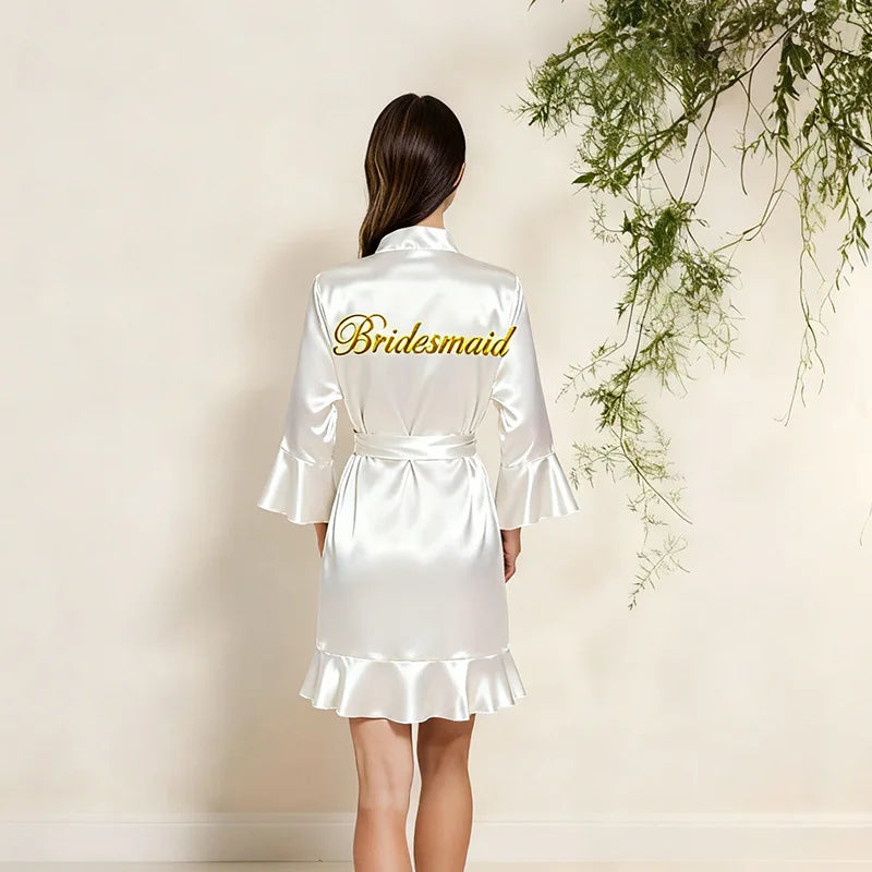 Silk Cheongsam Sleepwear Women's Bridal Morning Robe Lace Trim Thin Open Cardigan Cool Comfortable Casual Home Wear Summer
