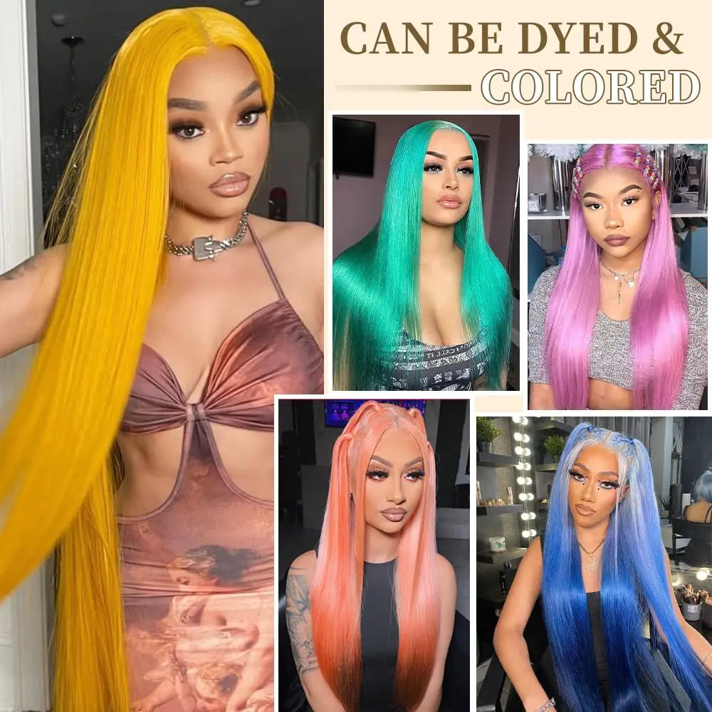 30 Inch 613 13x6 Lace Front Wig Human Hair 200 Density 613 Lace Front Wig Human Hair Straight Blonde Wig Human Hair Pre Plucked