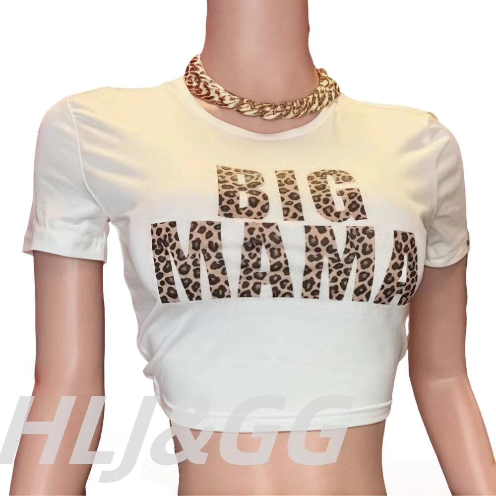 HLJ&GG Fashion Trend Leopard Print Shorts Two Piece Sets Women Fur Halter Lace Up Crop Top And Shorts Outfit Y2K 2pcs Streetwear