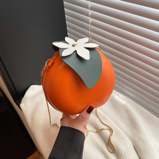 Fruit mango orange bag crossbody bag one shoulder cute style bag small round bag