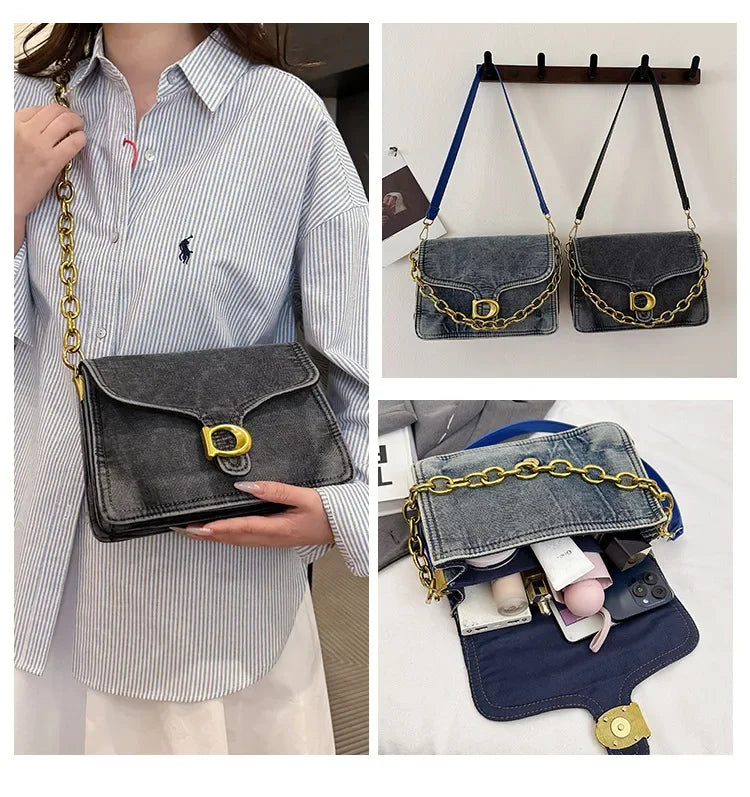 2025 High-Value Retro Women's Canvas Underarm Bag – Trendy Shoulder/Crossbody, Versatile Sophisticated Backpack