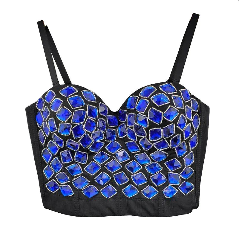 Bling Rhinestone Corset, Luxury Woman Clothes