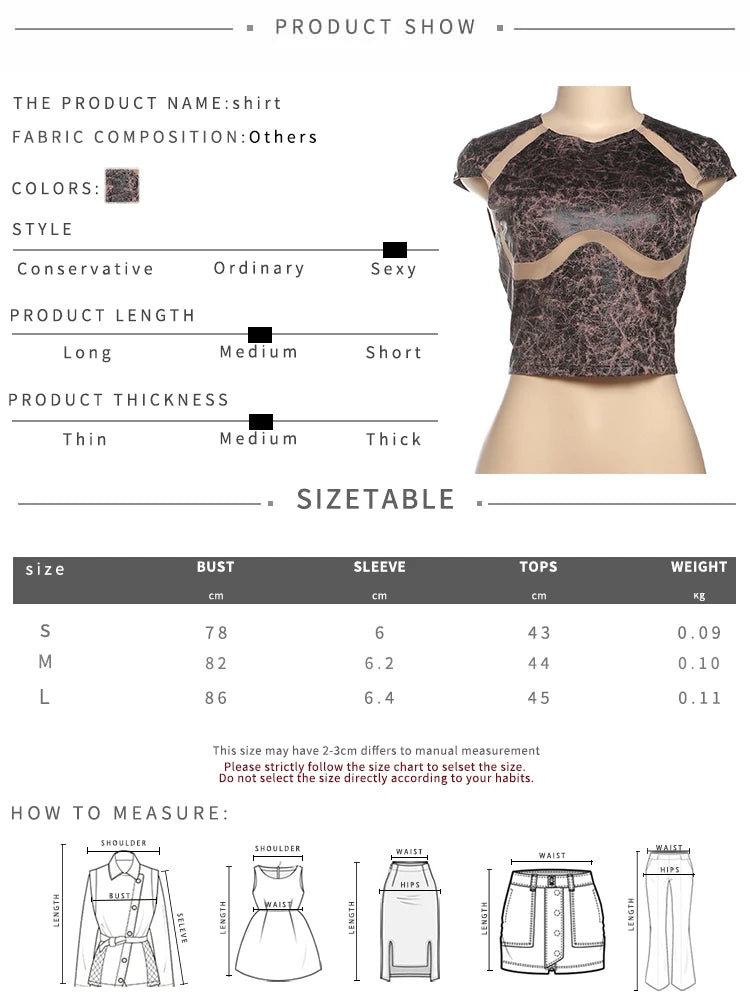 Weird Puss Mesh Patchwork Crop Tops Women Fashion Print o-Neck Sleeveless Skinny Stretch Hot Girls Street Fashion Wild T-Shirts