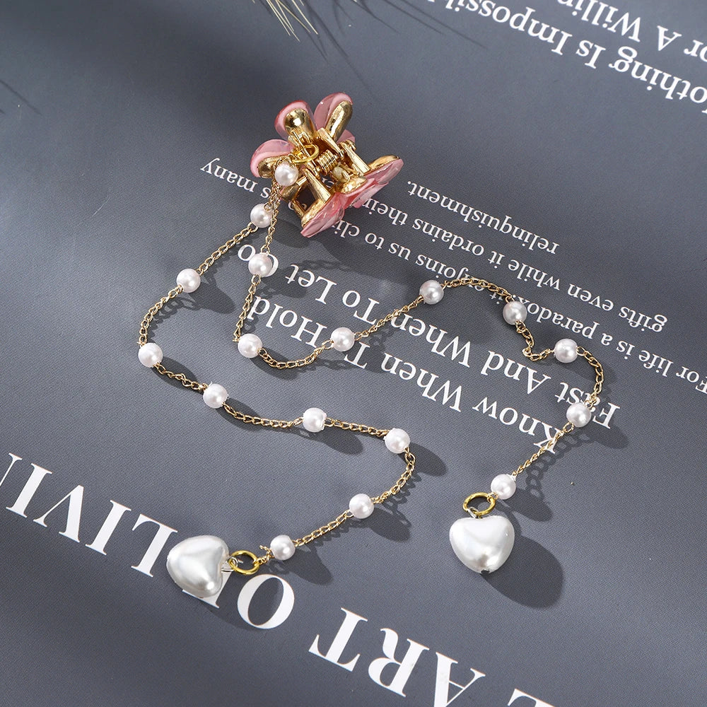 Butterfly Hairpins New Korean Yarn Elegant Metal Tassel Long Hair Clips For Women Hanfu Antique Party Hair Accessories