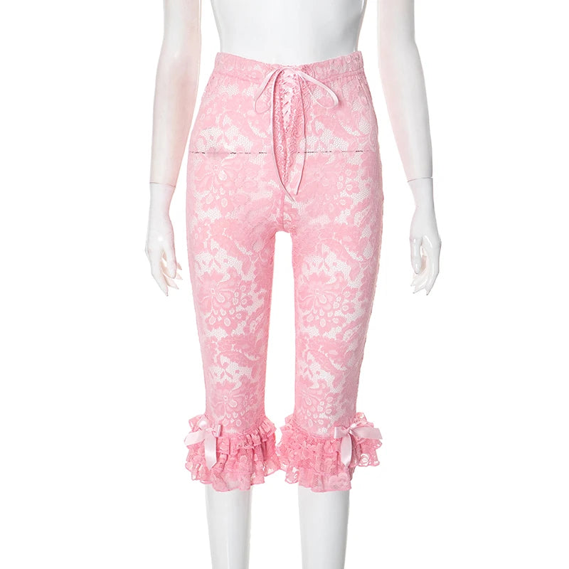 Weird Puss Jacquard Sexy Shorts Women Shirring Tierred Coquette Chic Summer Hipster Wild Basic Midnight Club Party Mid Bottom