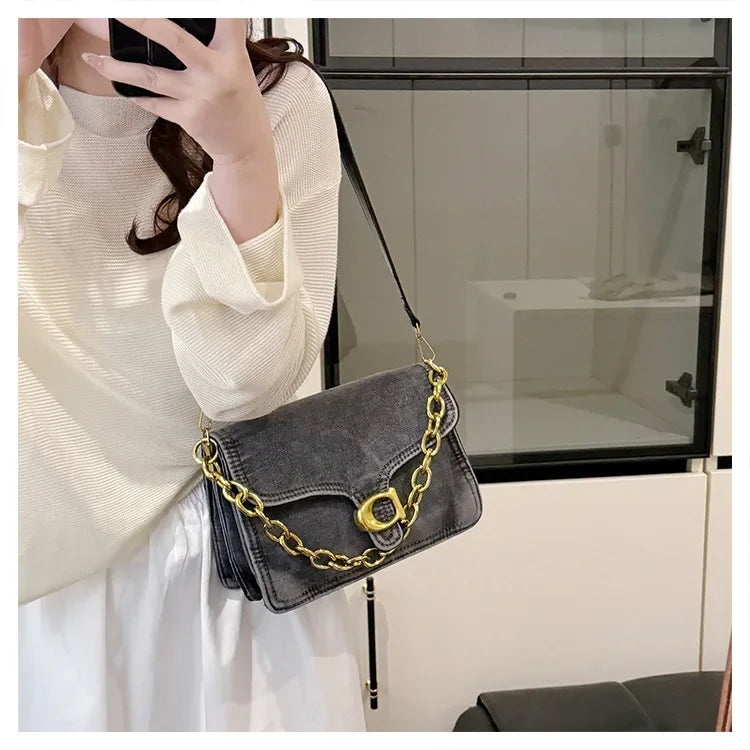 2025 High-Value Retro Women's Canvas Underarm Bag – Trendy Shoulder/Crossbody, Versatile Sophisticated Backpack