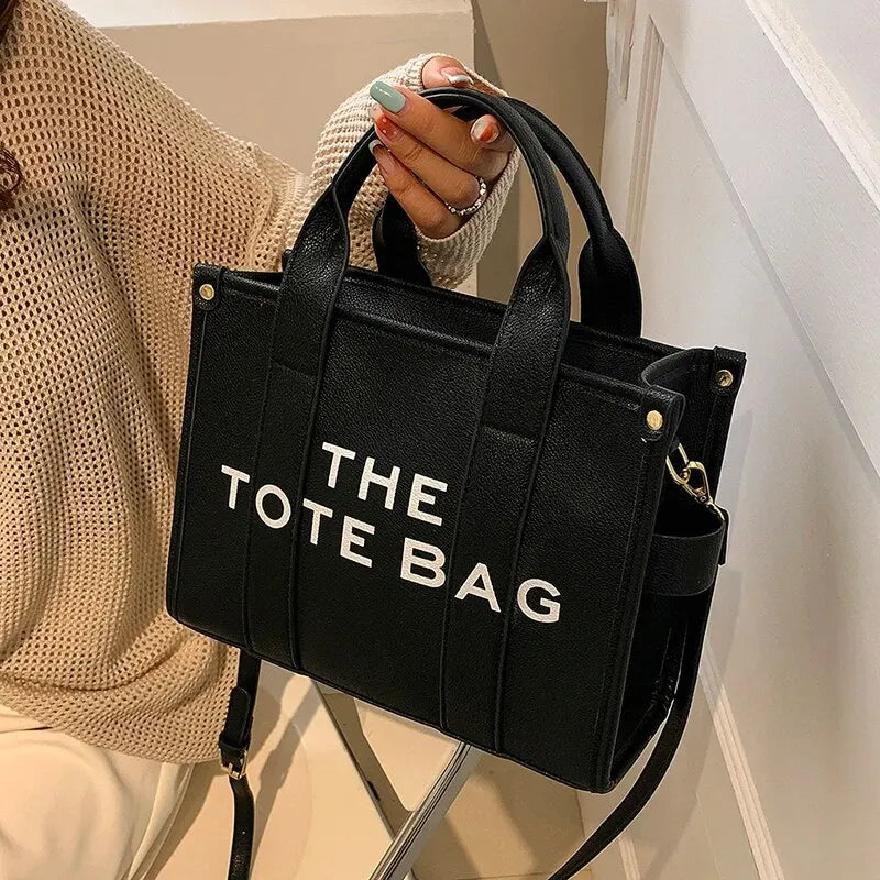 The Tote Bag For Women Crossbody Female Handbag New Solid Words Lette Leisure Large Bag,Luxury Fashion Bag,designer Bag for PU