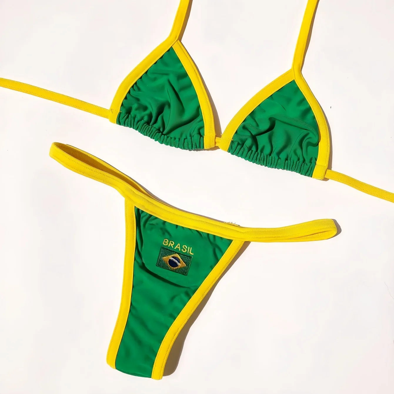 2026 Spring/Summer Season New Design Brazilian Letter Embroidery New Bikini Beach Sexy Women's Swimsuit