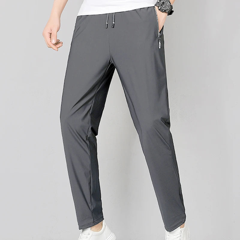 5XL High Stretch Outdoor Sport Hiking Pants Men Zipper Pockets Trousers Men Summer Thin Quick Dry Men's Pants Trekking Fishing