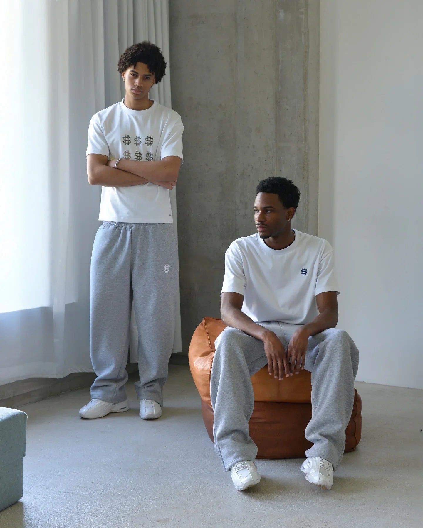 Embroidered sweatpants two-piece set Y2K clothing men's hip-hop oversized sweatpants casual zipper hoodie