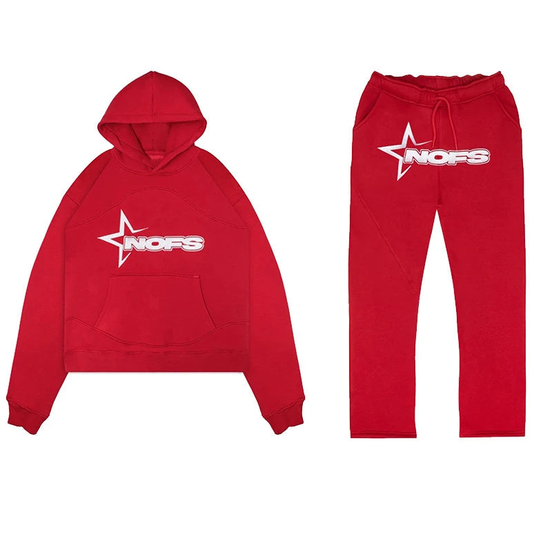 Y2K Hoodies Men Harajuku Hip Hop Letter Graphic Print Loose Sweatshirts 2024 Punk Rock Gothic Clothes Tops Goth Pants Streetwear