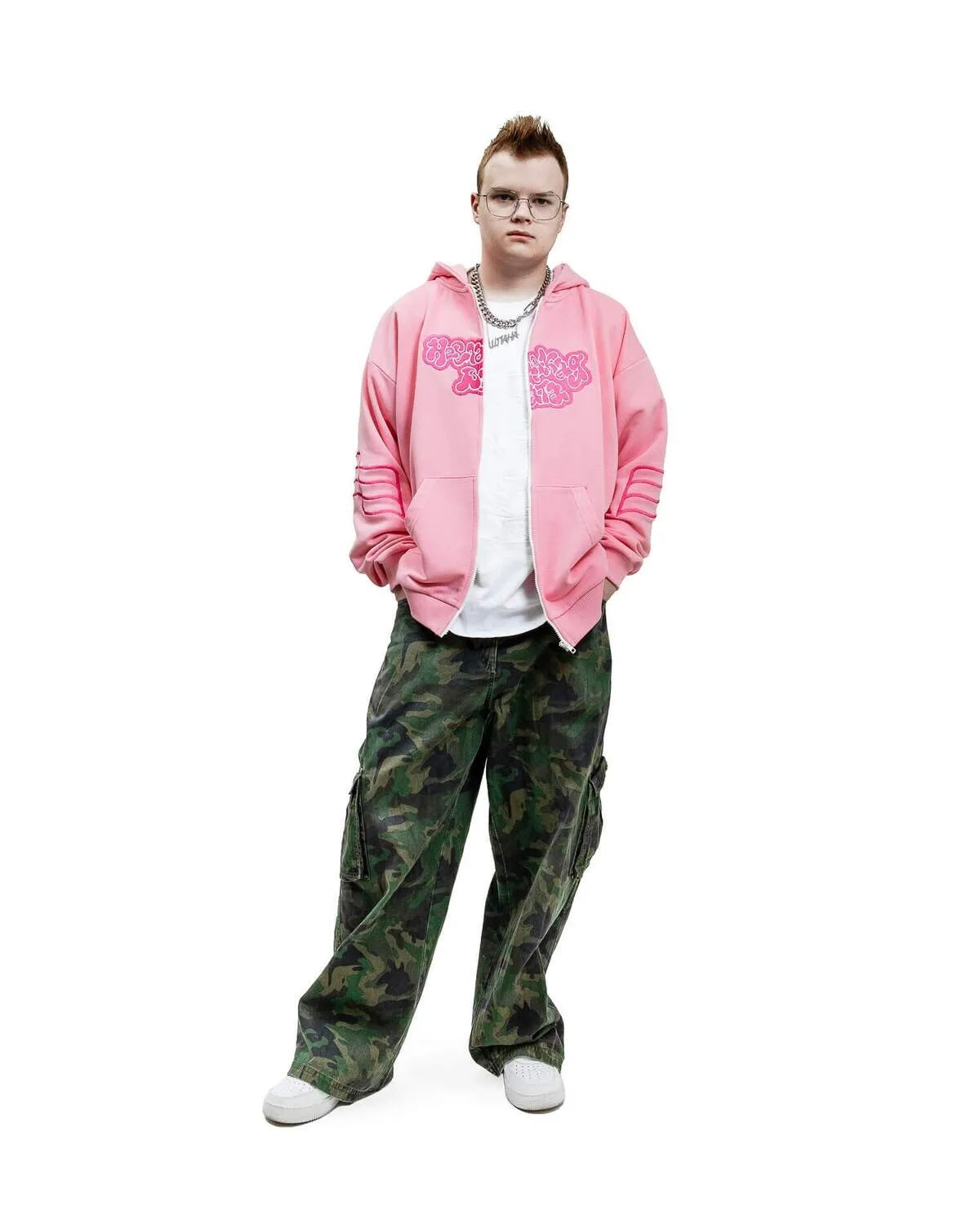 Y2K Harajuku Вата Zip Up Hoodie Cartoon Letter Embroidery Sweatshirt Men Hip Hop Oversized Streetwear Zipper Jacket Goth Clothes