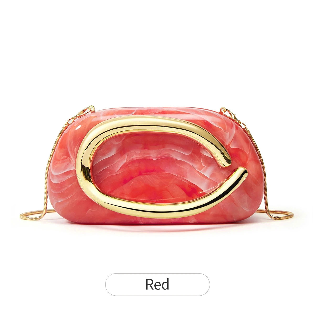 Women's Sealed Box Shaped Acrylic Clutch Fashion Dinner Wedding Party Handbag Elegant Luxury Designer Crossbody Shoulder Bag
