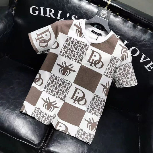 2025 Men's Luxury Brand Quick-drying T-shirt Comfortable and Casual Breathable Luxury European and American Hot-selling Tops