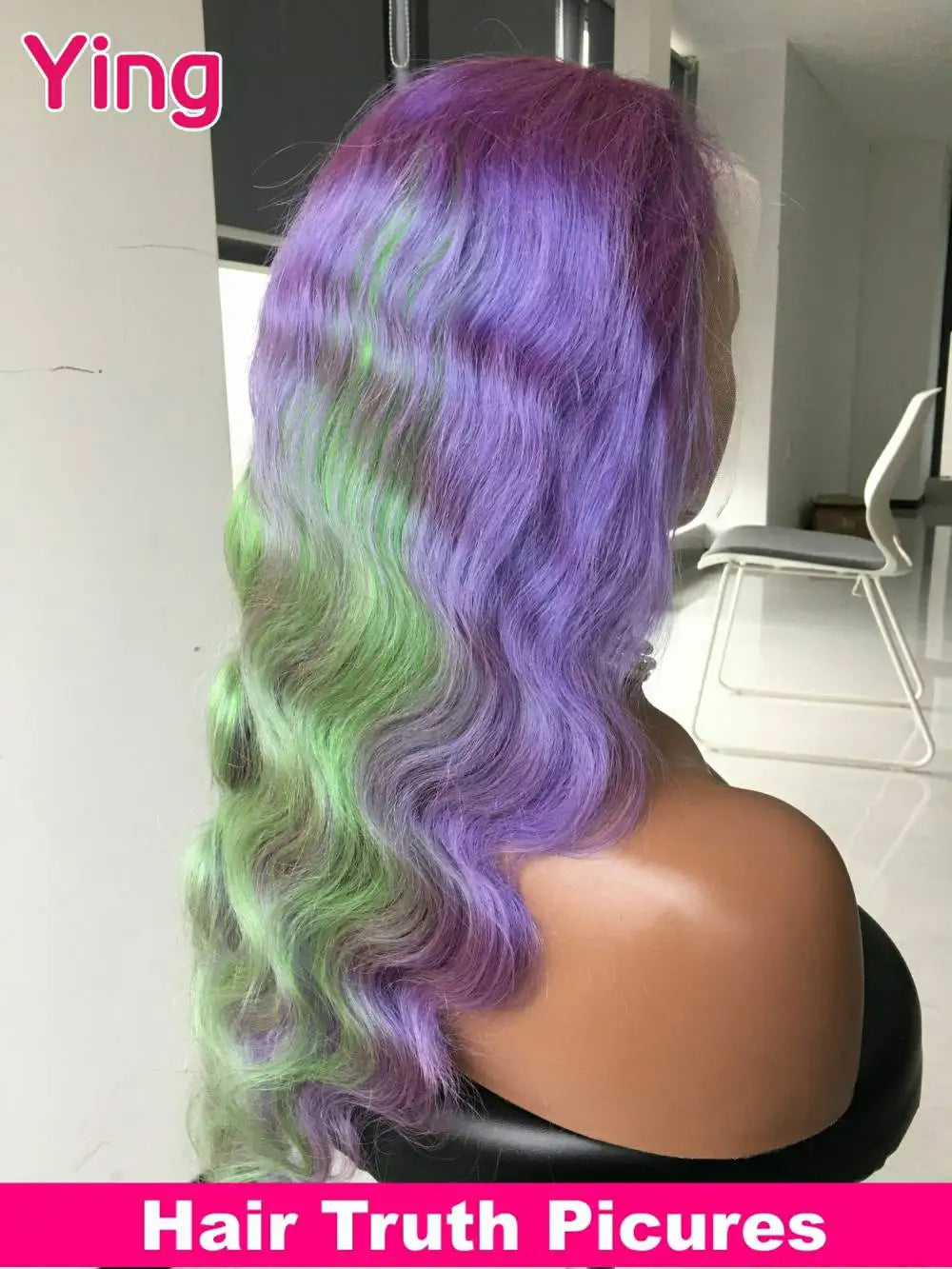 Ying Body Wave Lavender Purple 13x4 Lace Front Human Hair Wigs 13x6 Lace Frontal Wig  Pre Plucked Brazilian Remy 613 Wig