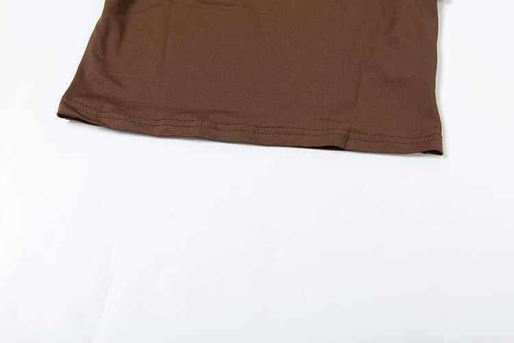 Weird Puss Casual Sporty 2 Piece Set Women Tracksuit Letter Print Short Sleeve Crop Tops+Ruched Shorts Daily Fashion Streetwear