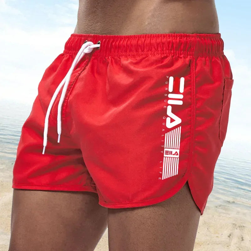 Summer beach swimming shorts: Fashionable and best-selling printed shorts, comfortable ultra-thin quick-drying beach shorts