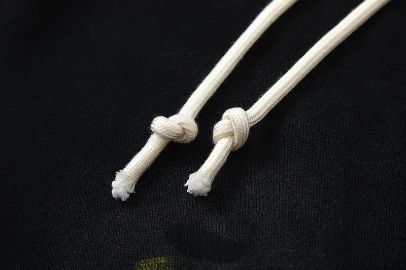 RRR123 2024 New Sports Shorts Heavyweight Washed Graffiti Print Vintage Drawstring Capris Casual High Street Loose Curled Y2K