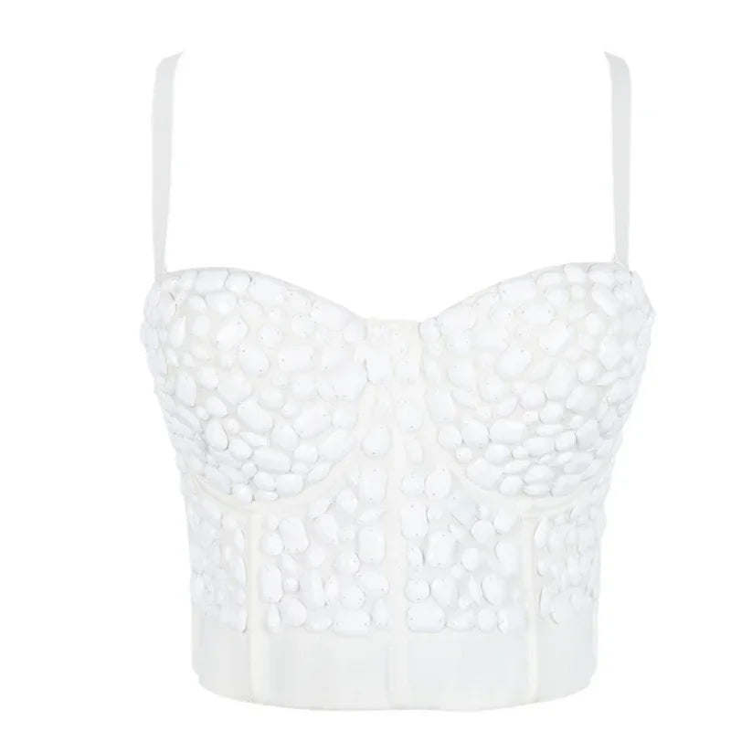 Bling Rhinestone Corset, Luxury Woman Clothes