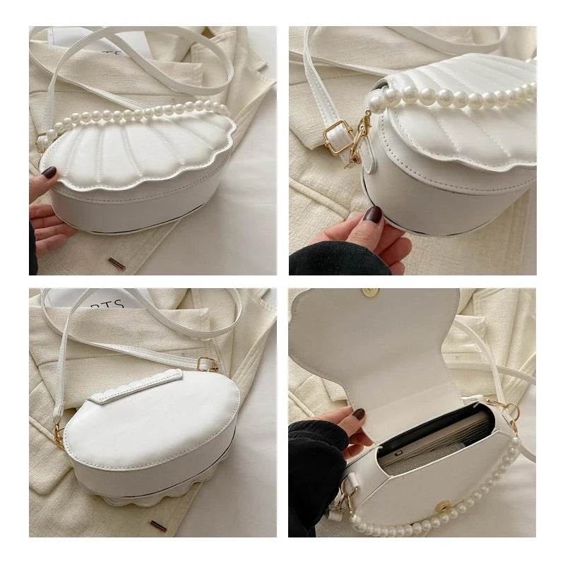 Korean-style Chic Single-shoulder Bag, Niche Trend Shell Bag, Fashionable and Simple Crossbody Bag 2025 Summer New Bag for Women