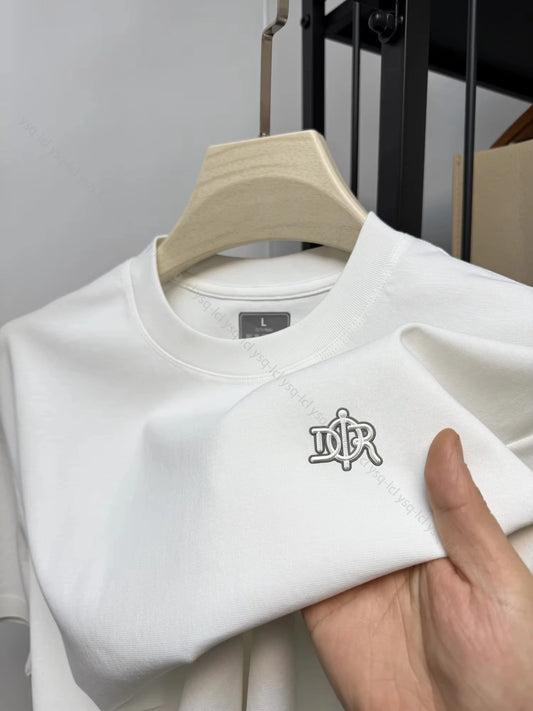 Men's Short Sleeve Round Neck High-end Brand T-shirt Summer Fashion  Surfing & Beach T-Shirts Cotton Casual Sports Top