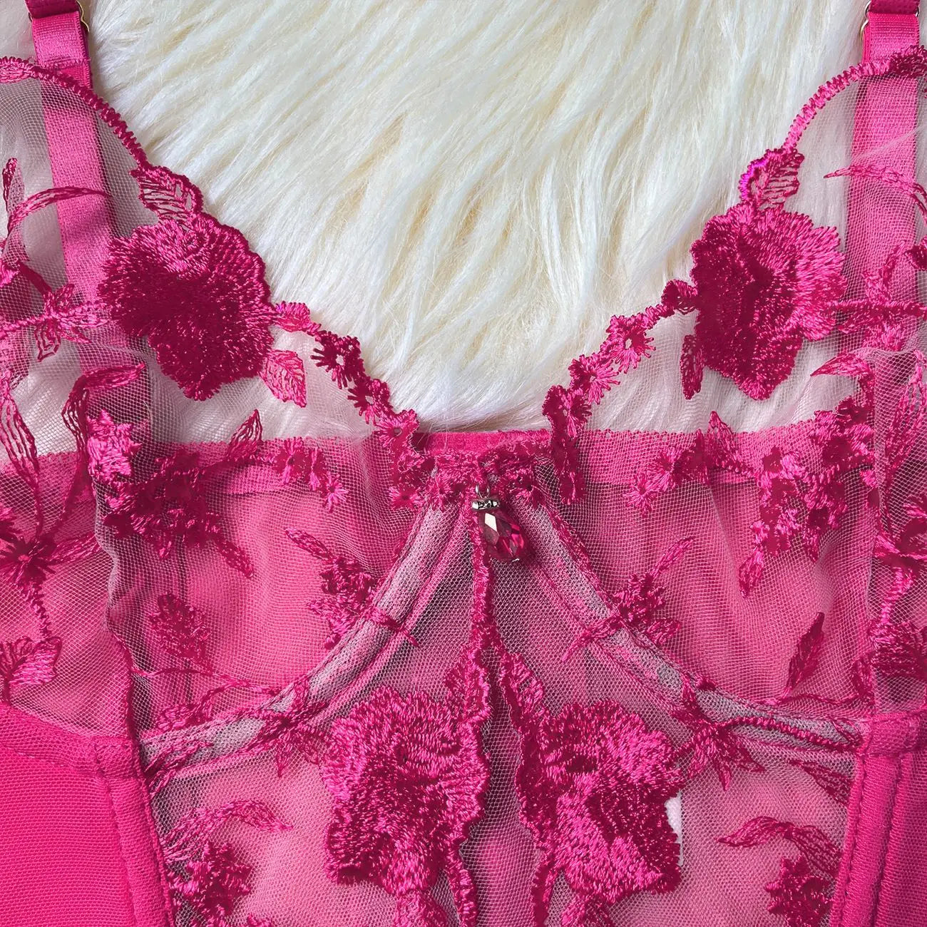 SINGREINY Gauze Sheer Slim Erotic Bra&Brief Sets Fashion Embroidery Club Sleepwear Female Prono Transparent Sexy Underwear Suits