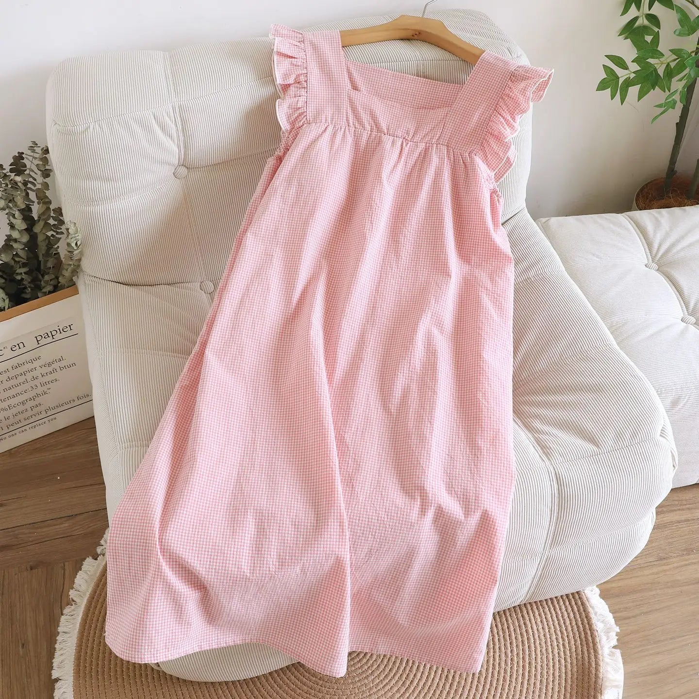 Cotton Nightgowns Night Dress For Woman Nightwear Nightie Sleeveless Pajamas Dress Summer Women's Sleepwear Nightdress