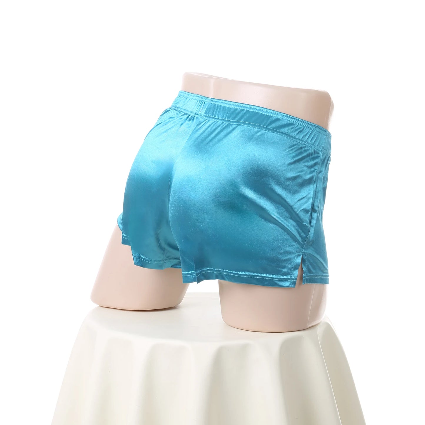Sexy Sleepwear Nightwear Satin Short Pants Men Underwear Lounge Pajamas Homewear Sleep Bottoms Boxershorts