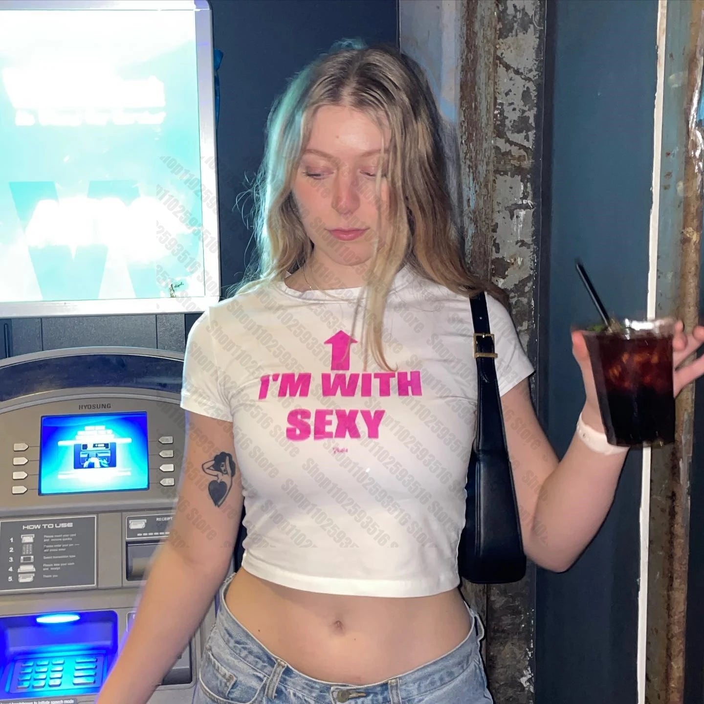 Emo Kawaii Star Girl Y2k Tops Graphic Tees Y2k Clothes, Goth Crop Top, 90s Vintage Clothes Clothing T-shirt
